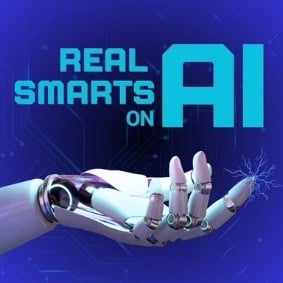 Promotional image to webinar introducing the AI policy