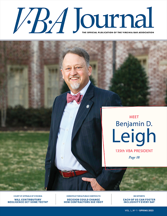 VBA Journal Spring 2023 cover