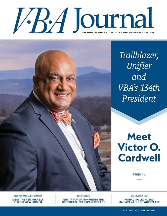 VBA Journal Spring 2022 cover